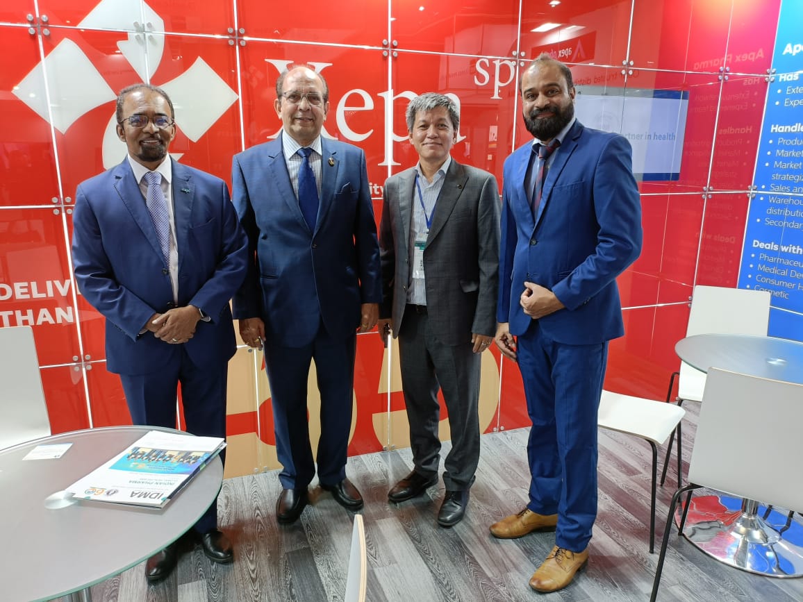 Wide view of busy exhibition hall at global pharma event Pharma Eurasia
2026 in Tashkent