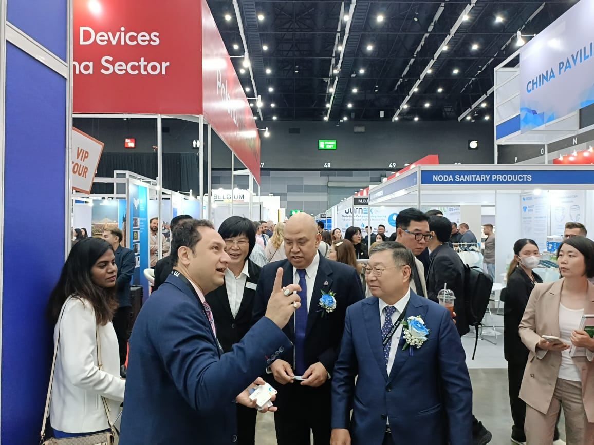 High precision tablet compression machine demonstrated at International
Pharma Expo 2026
